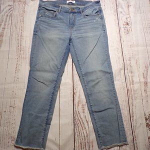 Ann Taylor Womens Jeans Modern Skinny Size 28 Mid Rise Distressed - 231531